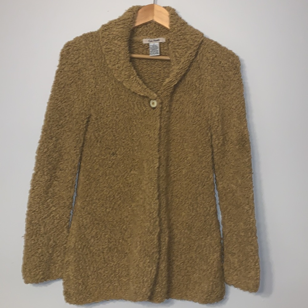 Free People Wool Blend Single Button Sweater Small
